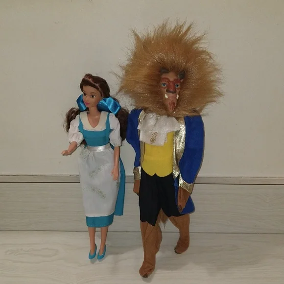 Vintage 1991 Beauty & The Beast Doll Set - Picture 6 of 9